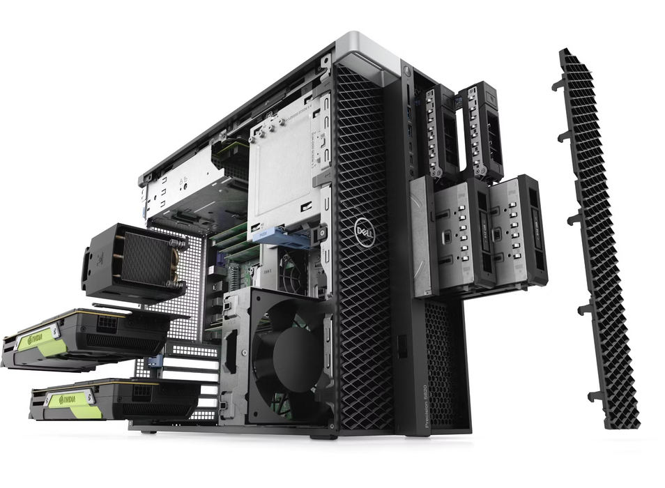 Dell Precision 5820 Xeon, 64GB/2x1TB, Windows 11 - B | Záruka: 1 rok