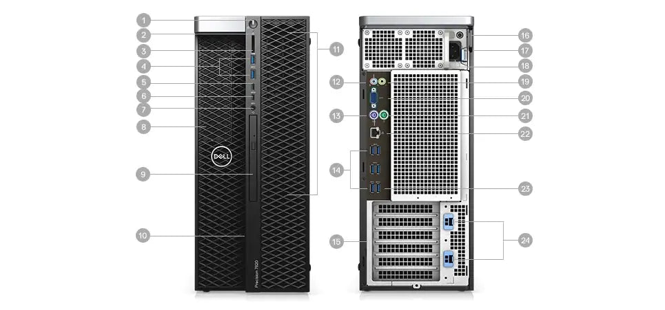 Dell Precision 5820 Xeon, 64GB/2x1TB, Windows 11 - B | Záruka: 1 rok