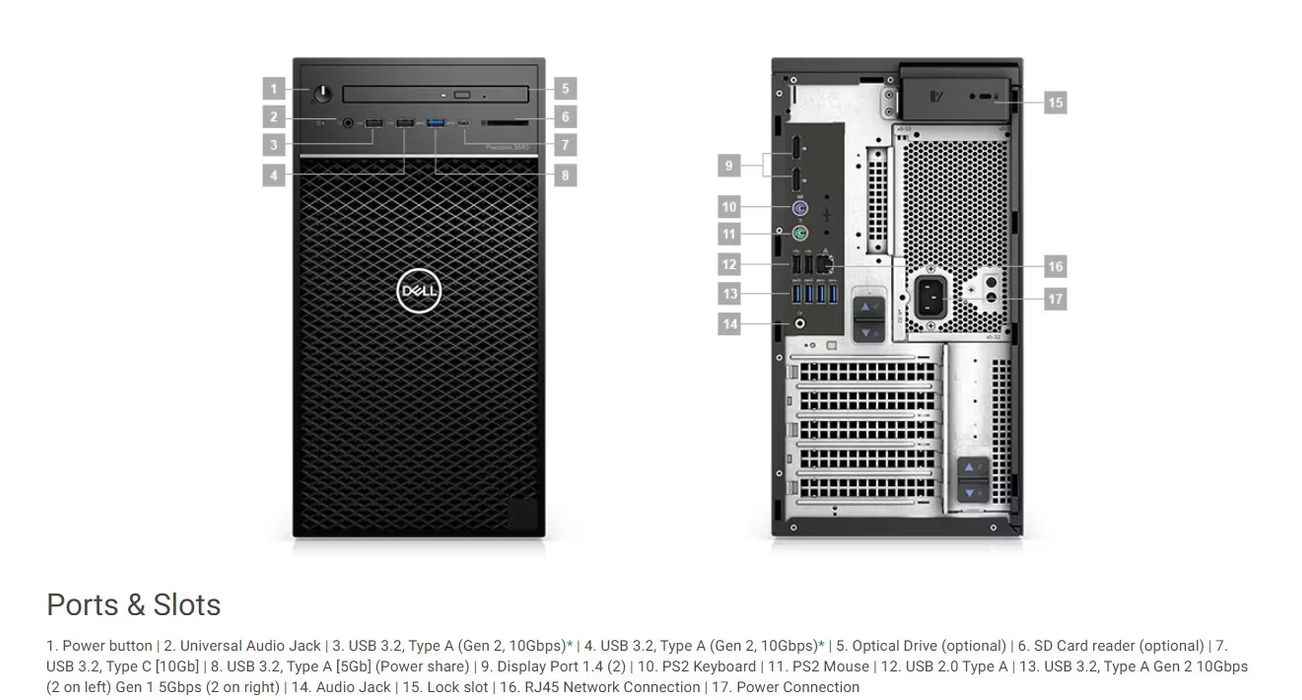 Dell Precision 3640 i7, 16GB/1TB, Windows 11 - B | Záruka: 1 rok