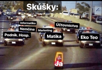 Študenti ekonómie - meme